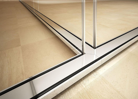 12mm+12mm double sound acoustic glass wall partition isolate noise wall full view