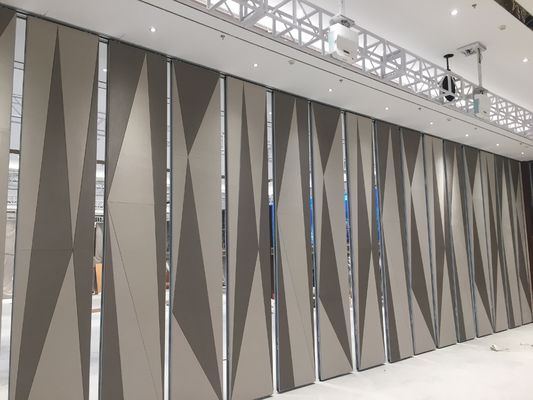 Movable Partition Wall Ultrahigh For Banquet Hall With Semi-automatic Turning Track