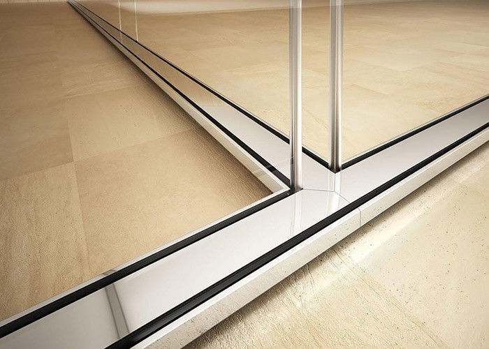12mm+12mm double sound acoustic glass wall partition isolate noise wall full view