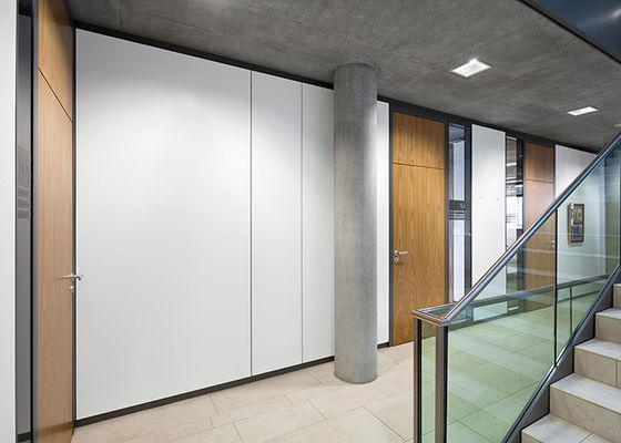 उच्च ध्वनि इन्सुलेशन ठोस ग्लास दीवार डबल पैनल विभाजन सुरक्षा मॉड्यूलर विभाजन दीवार