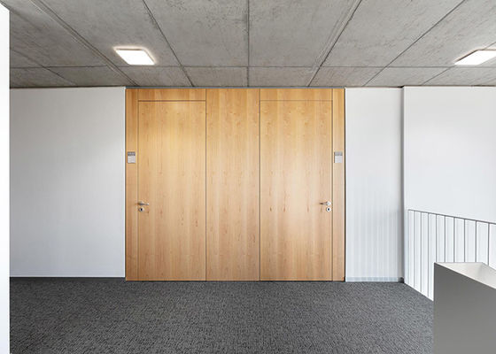 ठोस दीवार विभाजन ध्वनिक महसूस 45db+- शोर कम स्टील पैनल मेलामाइन बोर्ड सफेद रंग